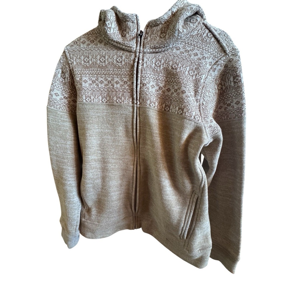 Patagonia Better Sweater Icelandic Thatcher Brown Hoody Woman's Sz Large Fleece